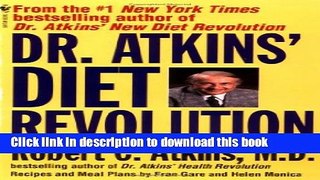 Read Books Dr. Atkins  Diet Revolution ebook textbooks