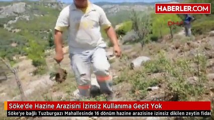 Söke'de Hazine Arazisini İzinsiz Kullanıma Geçit Yok