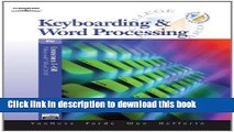Read Keyboarding   Word Processing, Lessons 1-60 (with Data CD-ROM) (Available Titles CengageNOW)