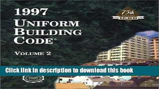 Read 1997 Uniform Building Code, Vol. 2: Structural Engineering Design Provisions Ebook Free