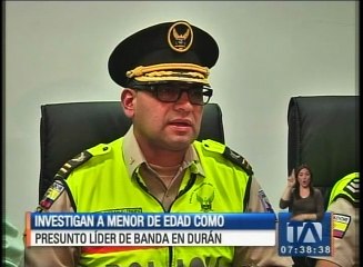 Investigan a un menor de edad como presunto líder de una banda delincuencial