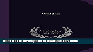 Read Book Walden E-Book Free