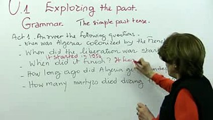 Vocabulary  The simple past tense 2