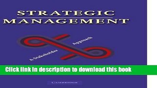 Download Strategic Management: A Stakeholder Approach  PDF Online