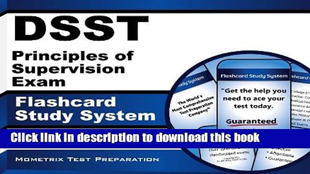 Read DSST Principles of Supervision Exam Flashcard Study System: DSST Test Practice Questions