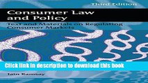 [PDF]  Consumer Law and Policy: Text and Materials on Regulating Consumer Markets  [Read] Full Ebook