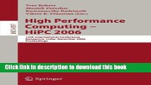 Read High Performance Computing - HiPC 2006: 13th International  Conference Bangalore, India,