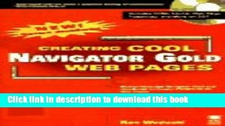 Download Creating Cool Navigator Gold Web Pages Ebook Free
