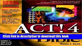 Read ACT! 4 Bible Ebook Free