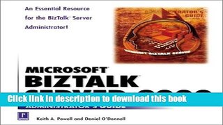 Read Microsoft BizTalk Server 2000 Administrator s Guide with CD (Audio) Ebook Free