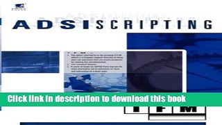 Read ADSI Scripting: Tfm Ebook Free