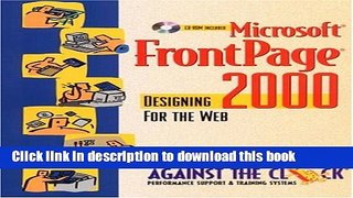 Read Microsoft FrontPage 2000: Designing for the Web Ebook Free