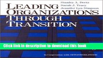 Download Leading Organizations through Transition: Communication and Cultural Change  PDF Free