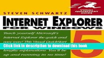 Read Internet Explorer 5 for Windows: Visual QuickStart Guide (2nd Edition) Ebook Free
