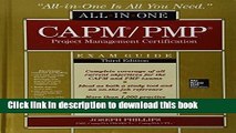 PDF CAPM/PMP Project Management Certification All-In-One Exam Guide, Third Edition  EBook