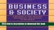 Read Business and Society: A Reader in the History, Sociology, and Ethics of Business  Ebook Free