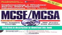 Read MCSE/MCSA Implementing a Windows Server 2003 Network Infrastructure Study Guide (Exam 70-291)