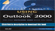 Read Special Edition Using Microsoft Outlook 2000 Ebook Free