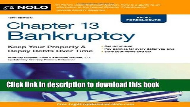 [PDF] Chapter 13 Bankruptcy: Keep Your Property Repay Debts Over Time [Read] Online