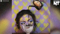 This Artist Uses Make Up To Create Optical Illusions