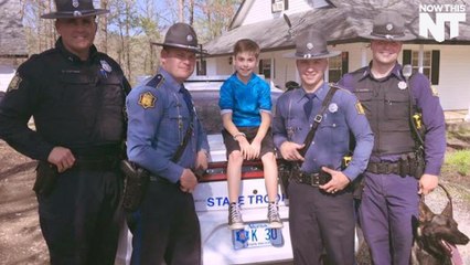 Police Surprise 10-Year-Old After Nobody Shows Up To His Birthday Party