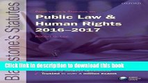 Read Blackstone s Statutes on Public Law   Human Rights 2016-2017 (Blackstone s Statute Series)