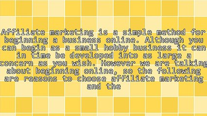 5 Reasons Why I Chose Affiliate Marketing to Begin Online