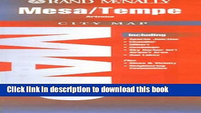 Download Rand McNally Mesa Tempe Arizona City Map (Folded-Map Series) Ebook Online