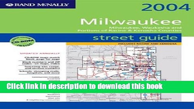 Read Street Guide-Milwaukee//Milwaukee, Waukesha And// Portions of Racine Ken (Rand McNally