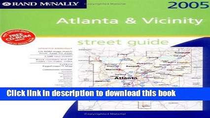 Read Rand McNally 2005 Atlanta   Vicinity, Georgia: Street Guide (Rand McNally Street Guides)