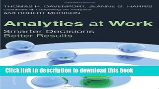 Download Analytics at Work: Smarter Decisions, Better Results  Ebook Online