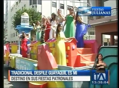Tradicional desfile Guayaquil es mi destino en sus fiestas patronales