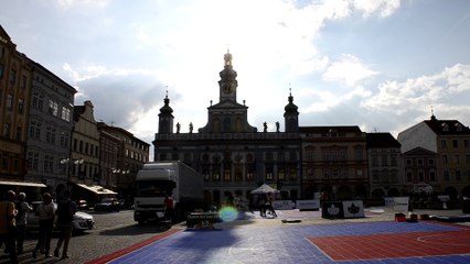 Bohême méridionale à Ceské Budéjovice, place de l'hôtel de ville