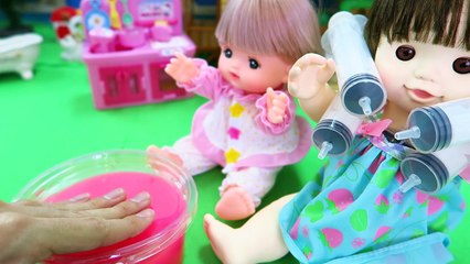 ぽぽちゃん メルちゃん アンパンマン お医者さんごっこ お注射 syringe color slime