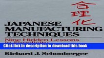 Download Japanese Manufacturing Techniques: Nine Hidden Lessons in Simplicity  PDF Online