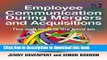 Read Employee Communication During Mergers and Acquisitions  PDF Online