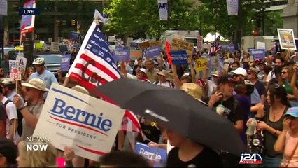 U.S. Democrats divided as convention to nominate Hillary Clinton kicks off