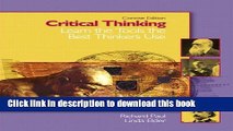 Download Critical Thinking: Learn the Tools the Best Thinkers Use, Concise Edition Ebook Free