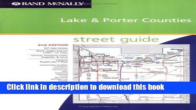 Read Rand McNally Lake Porter Counties: Street Guide (Rand McNally Lake Porter Counties