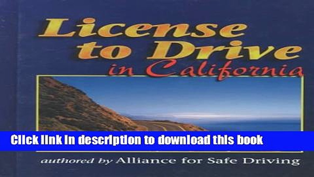 Read License to Drive in California Ebook Free