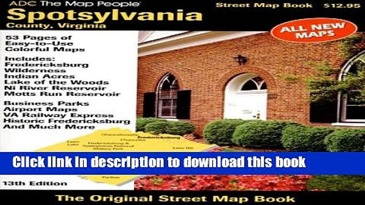 Read Spotsylvania County VA Atlas (Street Map Books)  Ebook Free