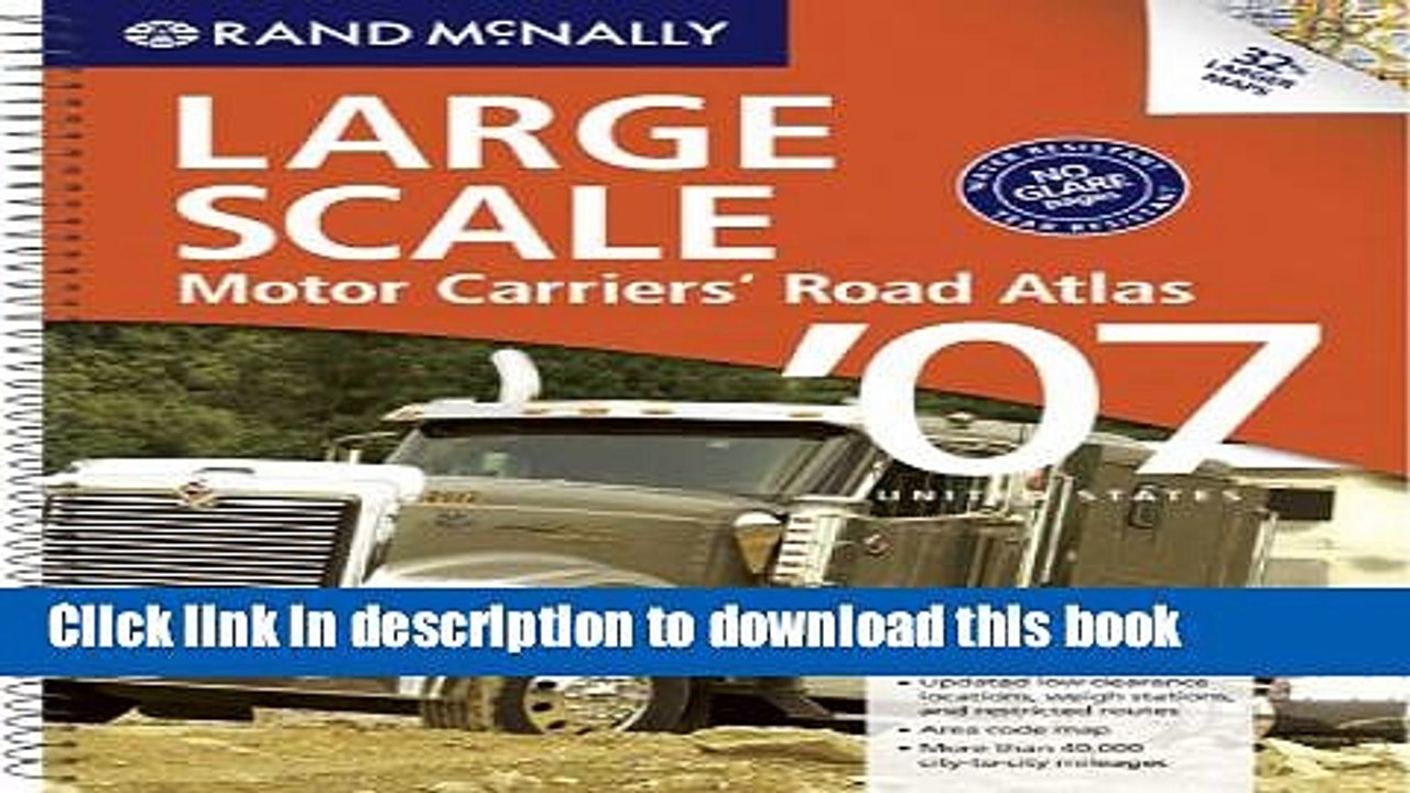 Read Rand McNally Large Scale Motor Carriers  Road Atlas  Ebook Free