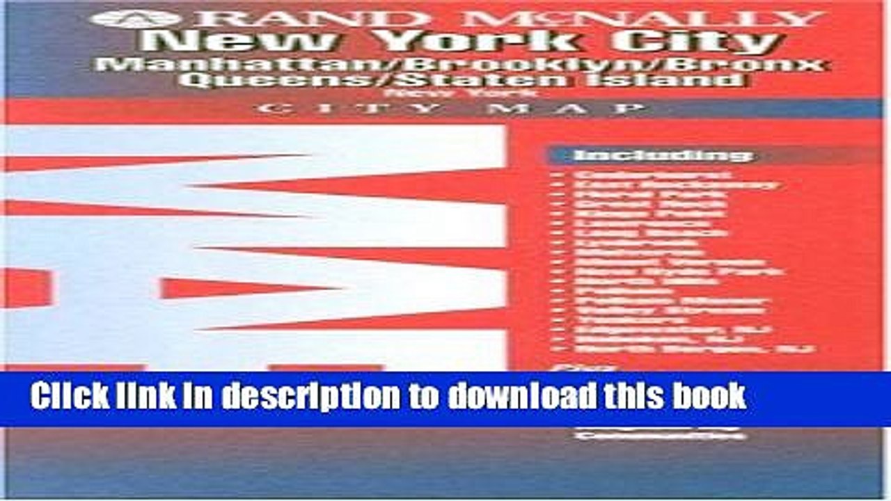 Read Rand McNally New York City City Map: Manhattan/Brooklyn/Bronx/Queens/Staten Island, New York