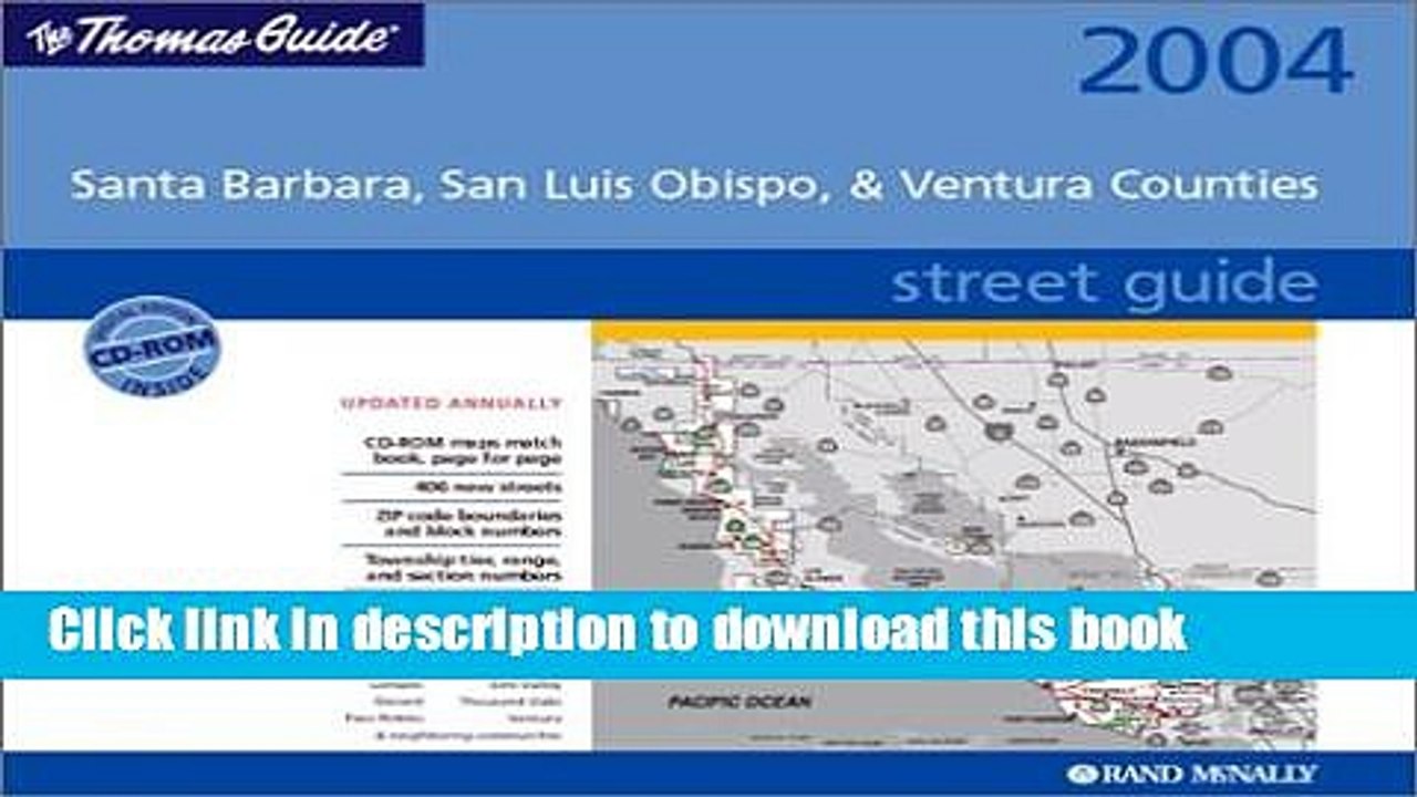 Read Thomas Guide 2004 Santa Barbara, San Luis Obispo and Ventura Counties Street: Spiral (Santa