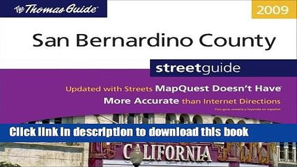 Read Thomas Guide 2009 San Bernardino County, California, Street Guide  Ebook Free