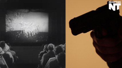 A man pulled a gun on a father and his child at a movie theater