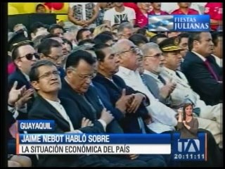 Jaime Nebot llama a la unidad para salir de la crisis