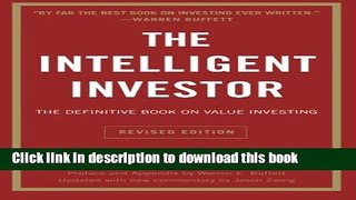 Read Book The Intelligent Investor: The Definitive Book on Value Investing. A Book of Practical