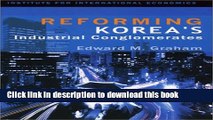 Read Books Reforming Korea s Industrial Conglomerates E-Book Free