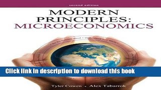 Read Modern Principles: Microeconomics 2nd Edition E-Book Free